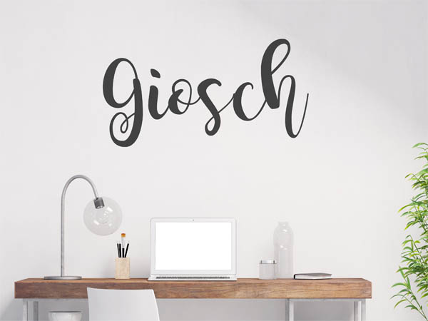 Wandtattoo Giosch in Handschrift