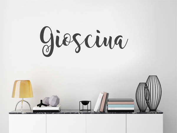 Wandtattoo Giosciua in Handschrift