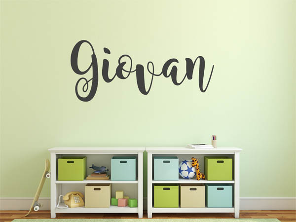 Wandtattoo Giovan in Handschrift