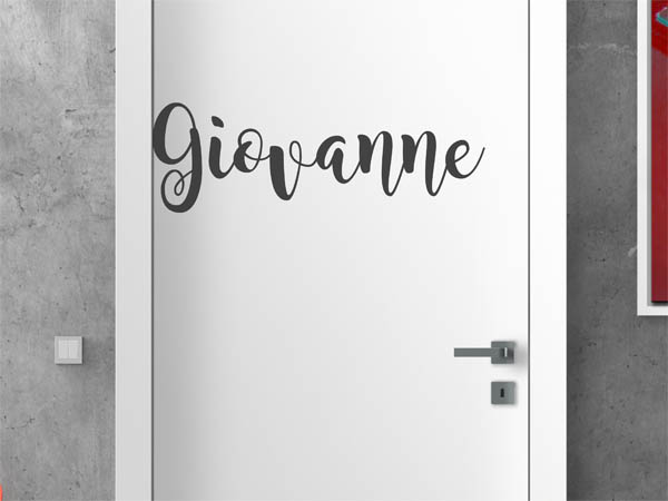 Wandtattoo Giovanne in Handschrift