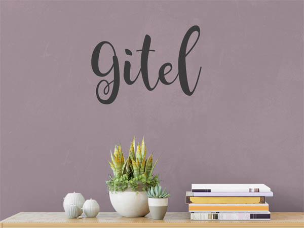 Wandtattoo Gitel in Handschrift