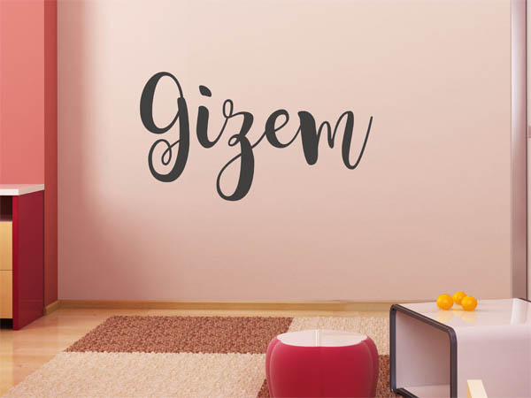 Wandtattoo Gizem in Handschrift