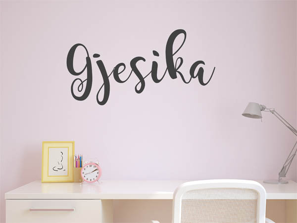 Wandtattoo Gjesika in Handschrift