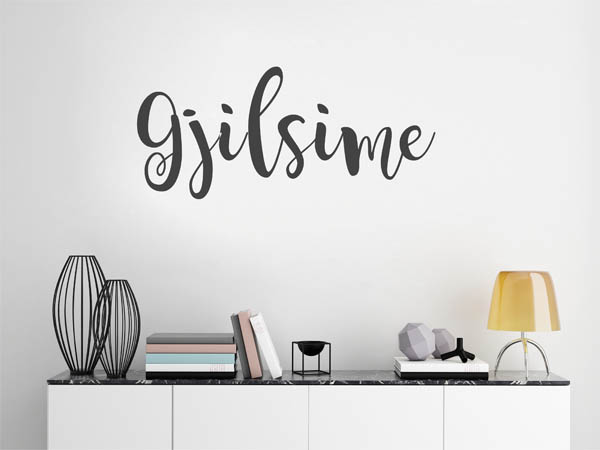 Wandtattoo Gjilsime in Handschrift