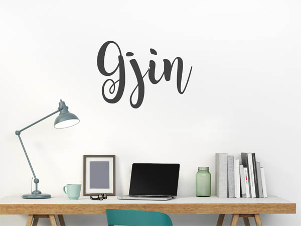 Wandtattoo Gjin in Handschrift