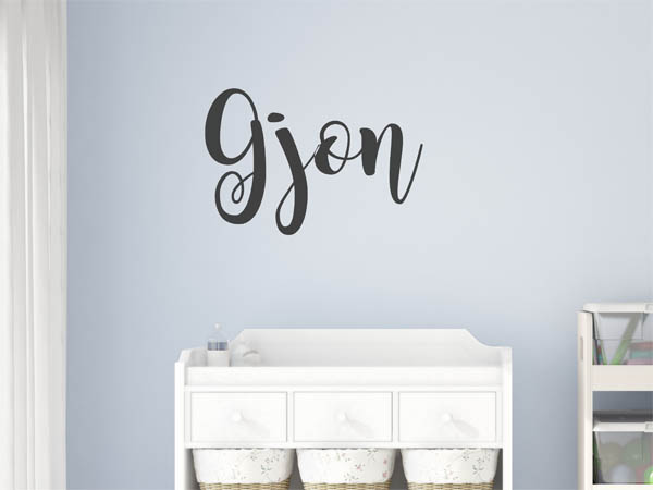 Wandtattoo Gjon in Handschrift