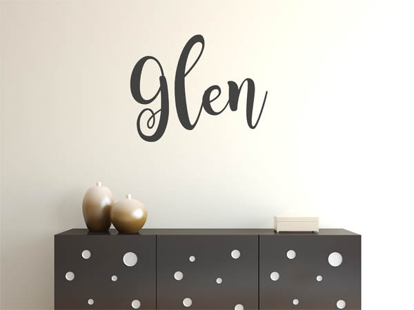 Wandtattoo Glen in Handschrift