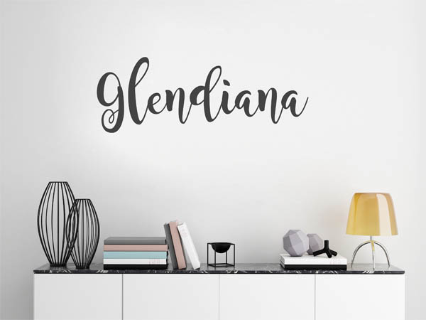 Wandtattoo Glendiana in Handschrift