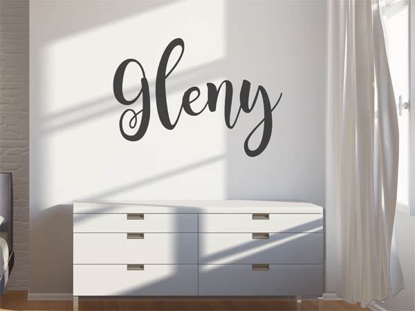 Wandtattoo Gleny in Handschrift