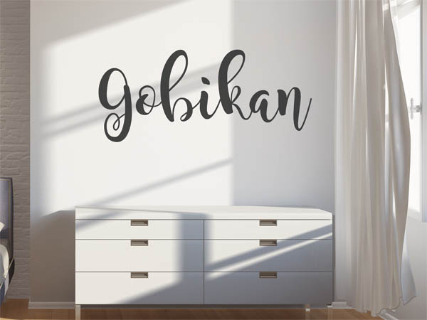 Wandtattoo Gobikan in Handschrift