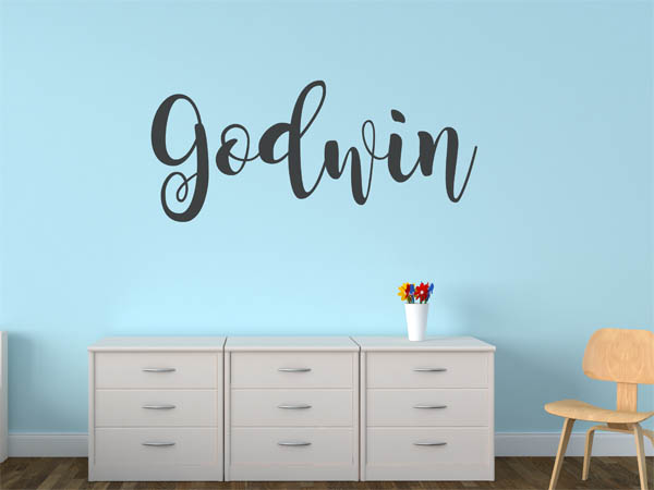 Wandtattoo Godwin in Handschrift