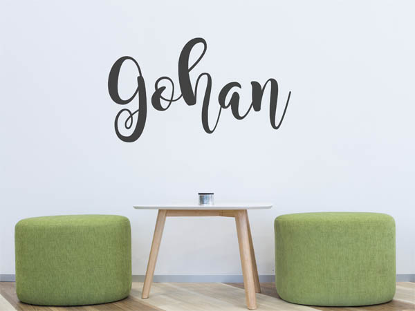 Wandtattoo Gohan in Handschrift