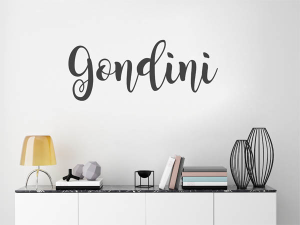 Wandtattoo Gondini in Handschrift