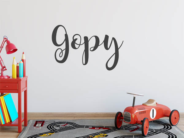 Wandtattoo Gopy in Handschrift