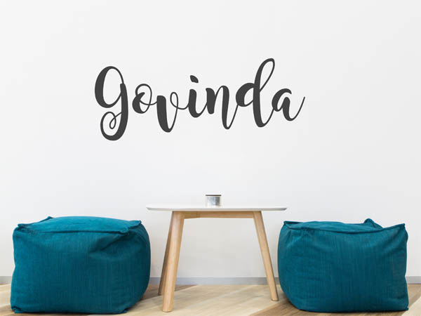 Wandtattoo Govinda in Handschrift