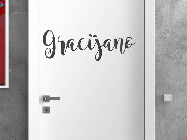 Wandtattoo Gracijano in Handschrift