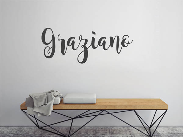Wandtattoo Graziano in Handschrift