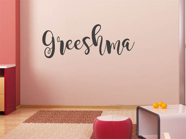 Wandtattoo Greeshma in Handschrift