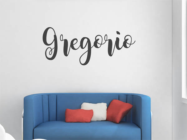 Wandtattoo Gregorio in Handschrift