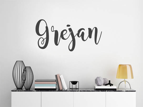 Wandtattoo Grejan in Handschrift
