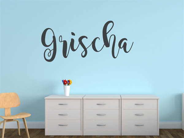 Wandtattoo Grischa in Handschrift