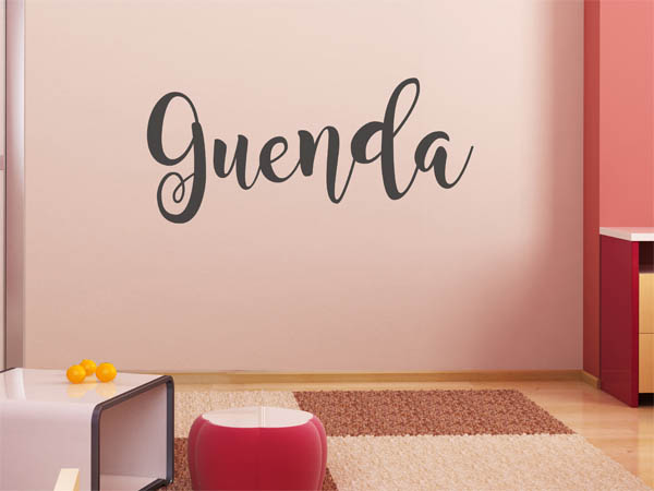 Wandtattoo Guenda in Handschrift