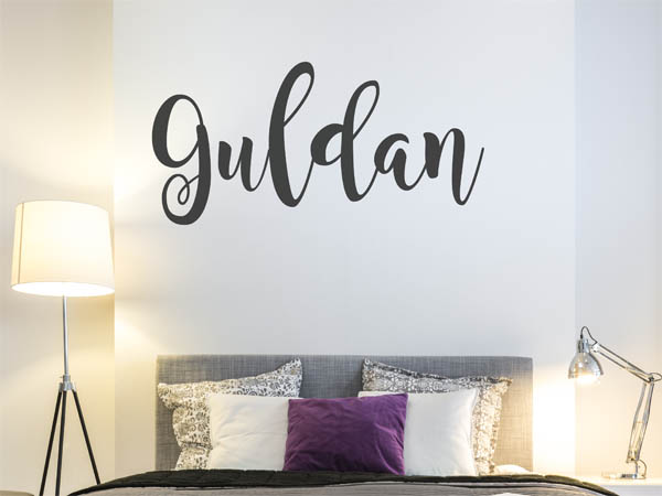 Wandtattoo Guldan in Handschrift