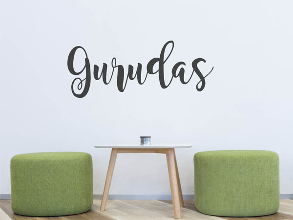 Wandtattoo Gurudas in Handschrift