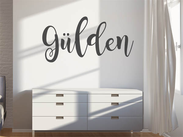 Wandtattoo Gülden in Handschrift