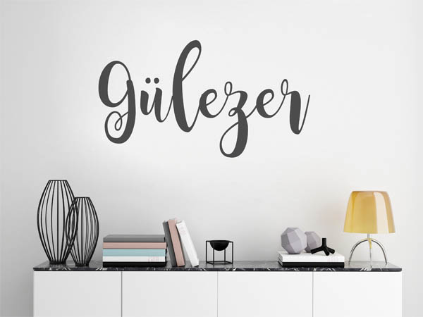 Wandtattoo Gülezer in Handschrift