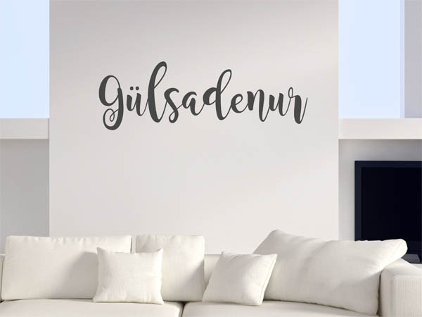 Wandtattoo Gülsadenur in Handschrift