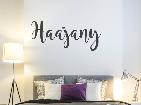 Wandtattoo Haajany in Handschrift