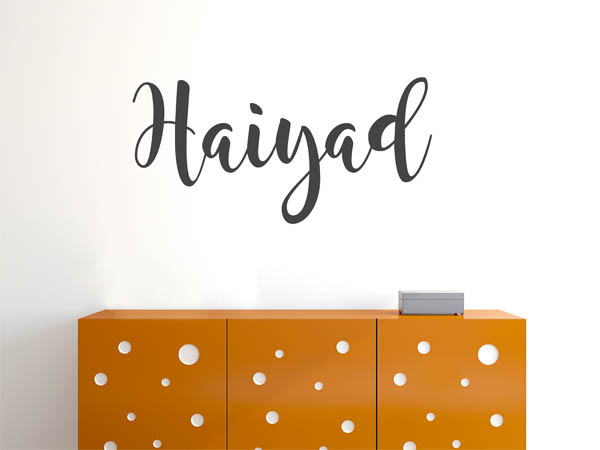 Wandtattoo Haiyad in Handschrift