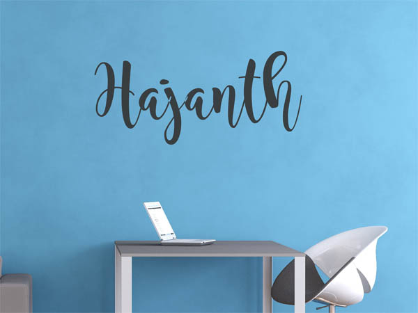 Wandtattoo Hajanth in Handschrift