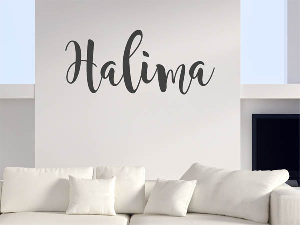 Wandtattoo Halima in Handschrift