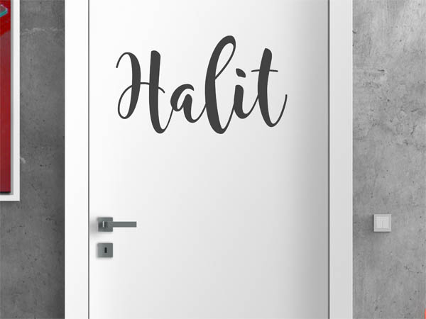 Wandtattoo Halit in Handschrift