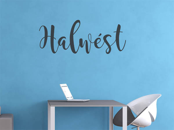 Wandtattoo Halwést in Handschrift