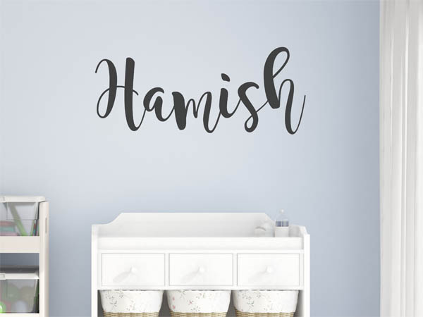 Wandtattoo Hamish in Handschrift