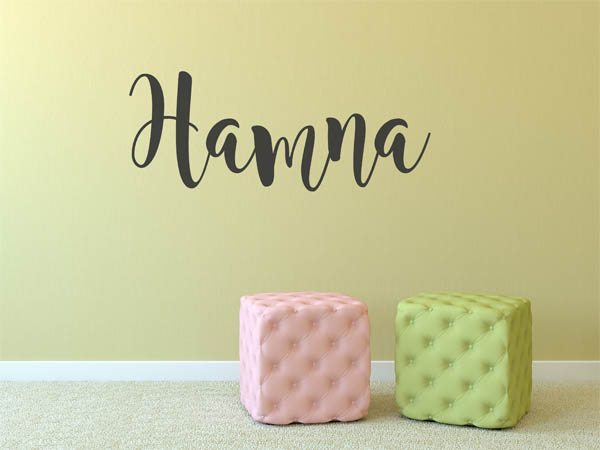Wandtattoo Hamna in Handschrift