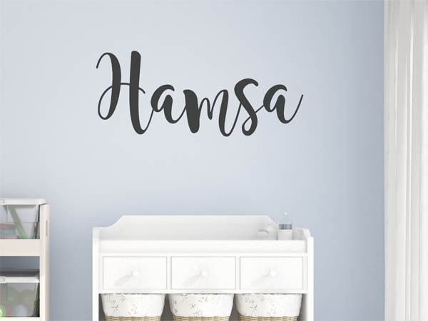 Wandtattoo Hamsa in Handschrift