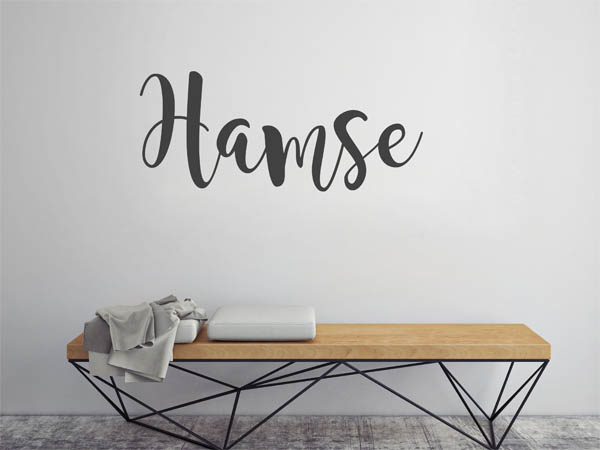 Wandtattoo Hamse in Handschrift