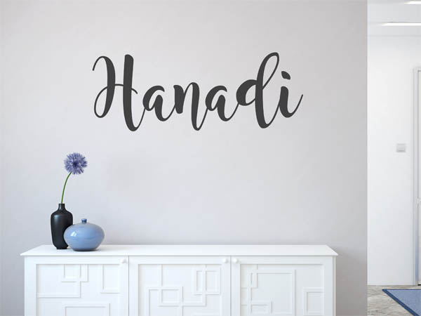 Wandtattoo Hanadi in Handschrift
