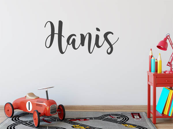 Wandtattoo Hanis in Handschrift
