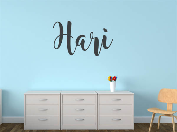 Wandtattoo Hari in Handschrift