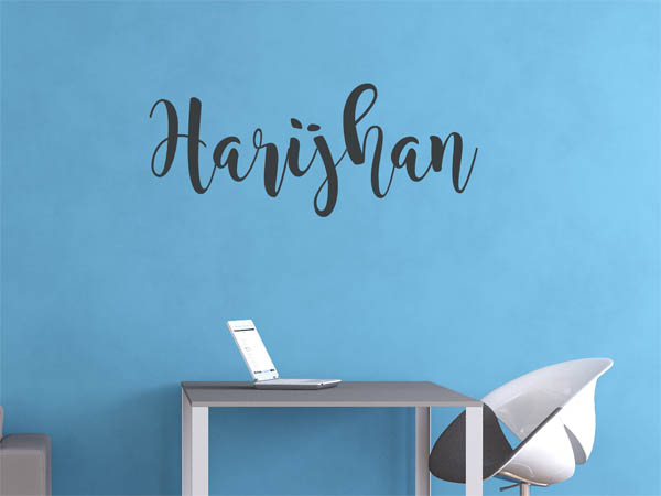 Wandtattoo Harijhan in Handschrift