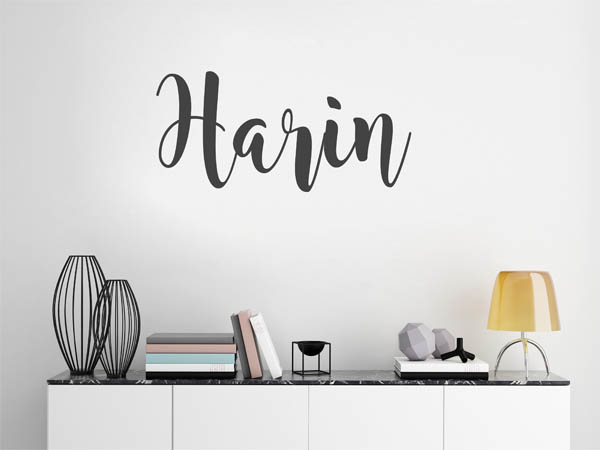 Wandtattoo Harin in Handschrift