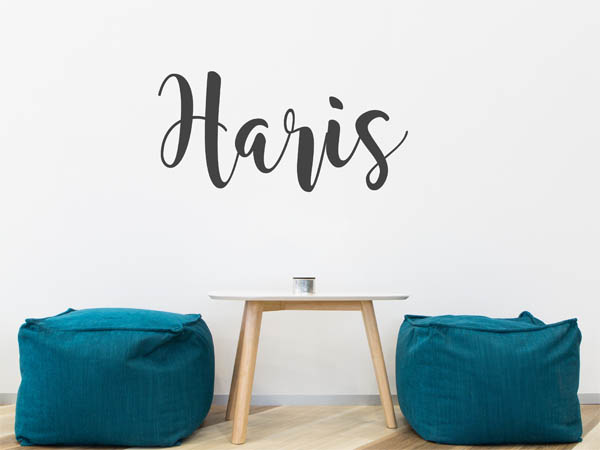 Wandtattoo Haris in Handschrift