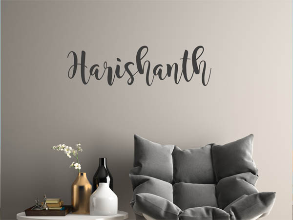 Wandtattoo Harishanth in Handschrift