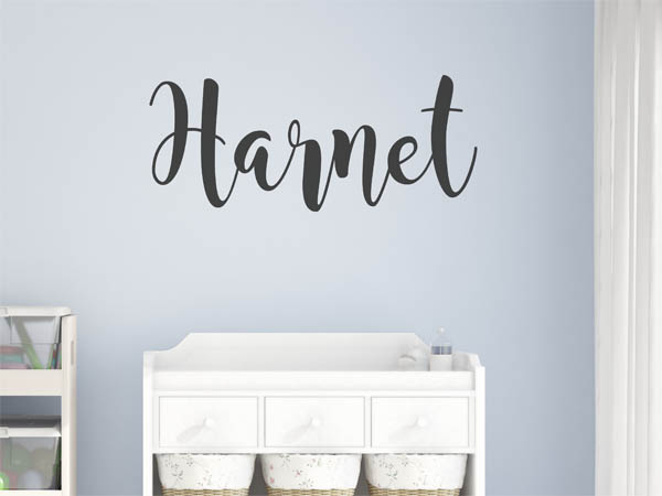 Wandtattoo Harnet in Handschrift