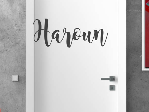 Wandtattoo Haroun in Handschrift